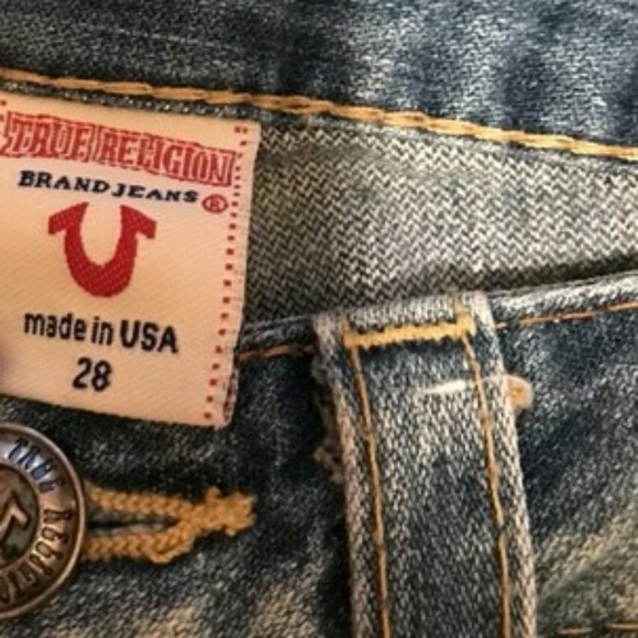 True Religion Denim Distressed Straight Leg Jeans - Picture 4 of 4